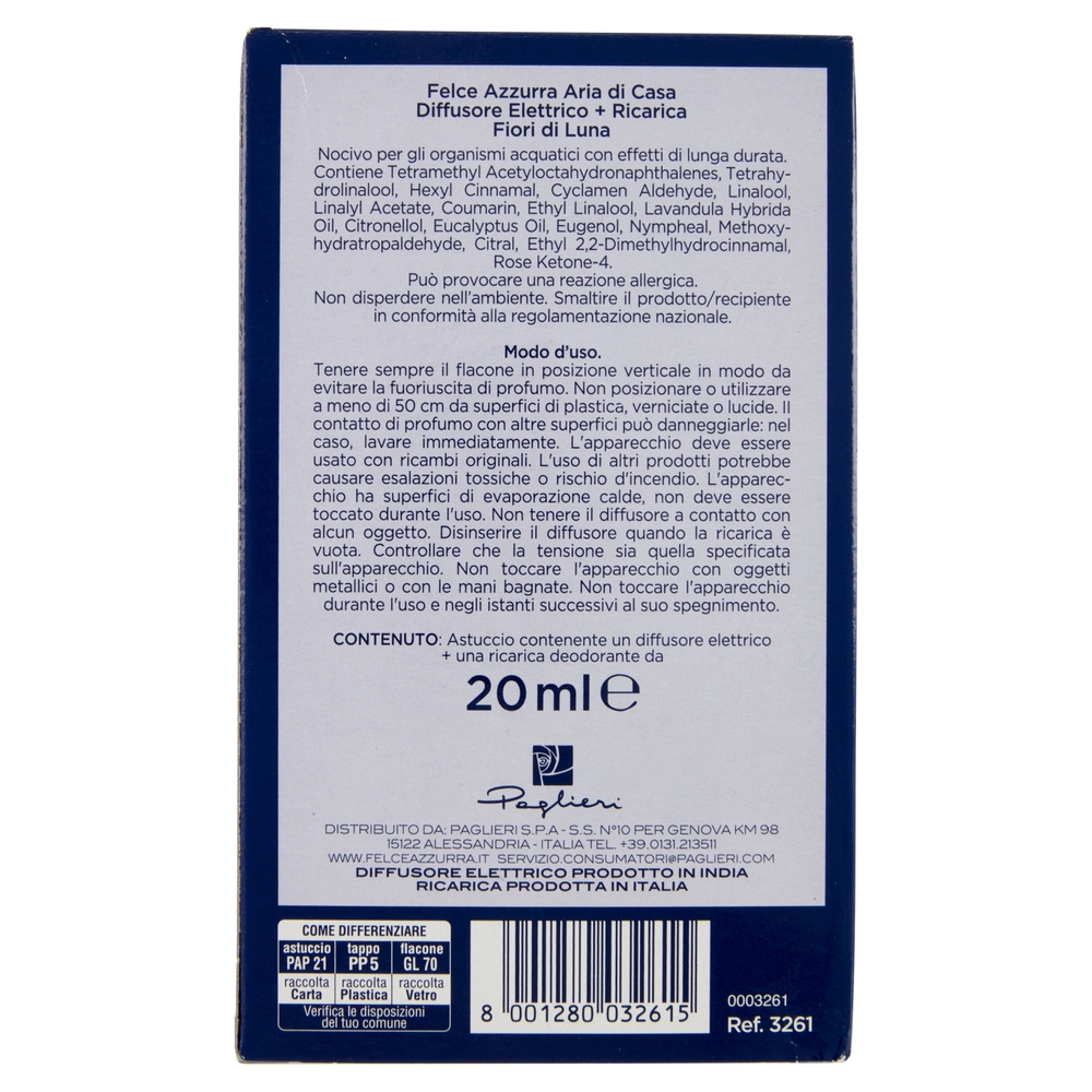 Felce Azzurra Fiori di Luna Diffusore Elettrico + Ricarica 20 ml